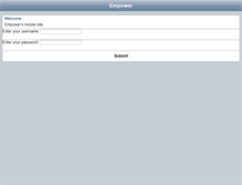 Tablet Screenshot of demo.empowerins.com